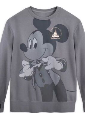 Disney Mickey Mouse Gray Graphic Sweatshirt